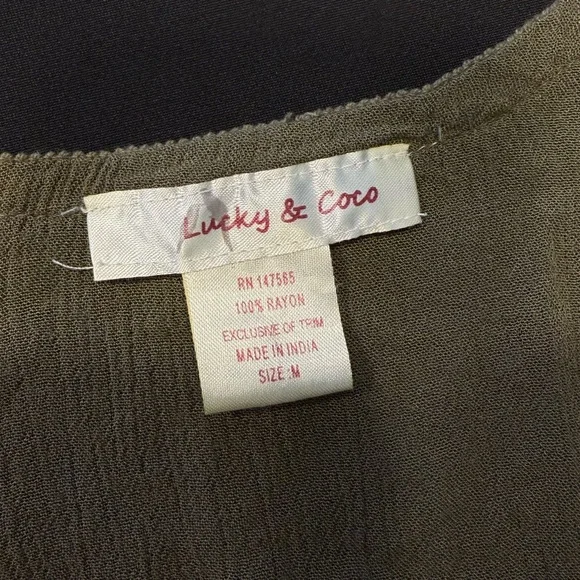 Lucky & Coco - Olive Green Tunic - Picture 8 of 8